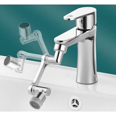 Rallonge de robinet - - 1080 Rotatif - Anti-éclaboussures - Cuivre - Économie d'eau (1/4)