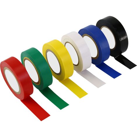 12 Stück 10m Isolierband Farbiges Klebeband 16mm Isolierbänder Klebeband Bunt Isolieren Bänder Klebebänder zum Basteln