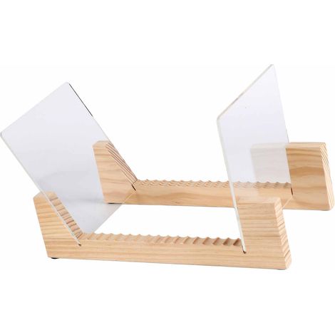 Schallplattenregal aus Holz, moderner stapelbarer Aufbewahrungsständer für 7-12 Zoll CDs und Schallplatten, Ausstellungsregal. (1/5)