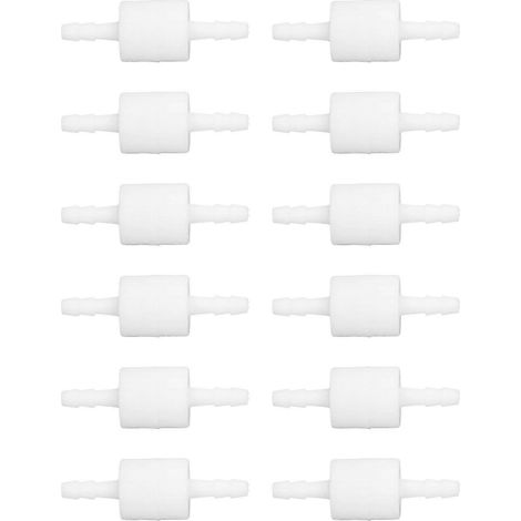 Lot de 12 clapets anti-retour unidirectionnels en PE résistant aux hautes températures et à la corrosion, à ressort, pour l'industrie, 4,1 mm/0,16 po (blanc) (1/5)