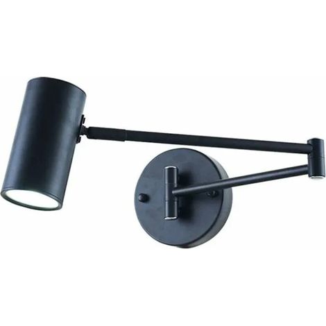 Applique Murale Rglable Pliante Lampe Bras Articul avec Lumire Tricolore pour Maison et Lecture Noir YYV (1/4)