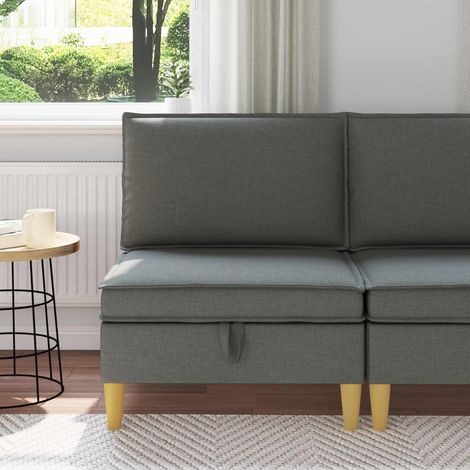 vidaXL Sofa avec rangement Tissu (1/5)