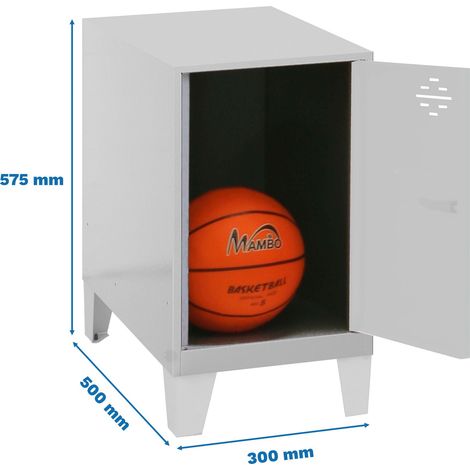 Simonrack Mini Metallschrank Grau 57,5x30x50 cm