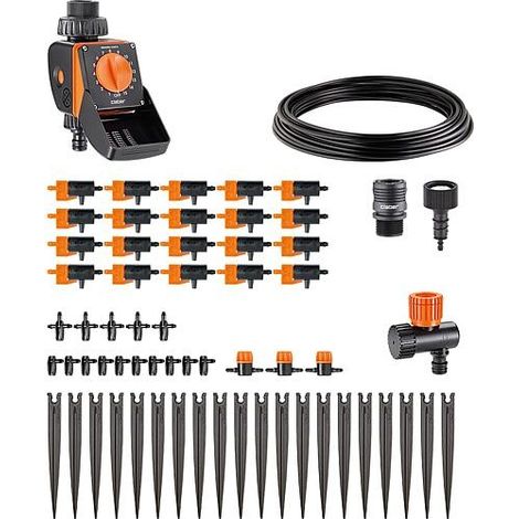 Kit d'irrigation goutte à goutte 72 pièces 15 programmes - Claber
