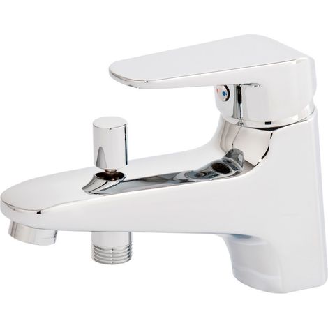 Mitigeur de bain Entaro chromé, avec inverseuretgarniture écoulem
