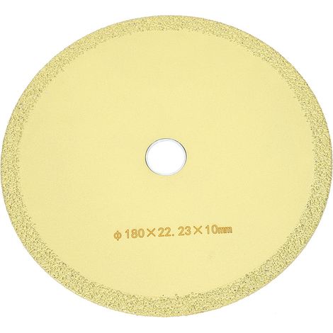 Disque diamanté pour la découpe et le meulage de la fonte, de la fibre de verre et du marbre, 180 x 22,3 x 10 mm (1/5)