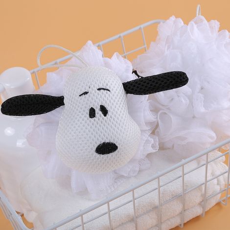Éponge de bain exfoliante pour enfants avec un joli motif animalier, gommage corporel, boule de douche pour bébés, tout-petits et enfants, éponge de bain exfoliante douce, pouf en luffa au design colo (1/5)