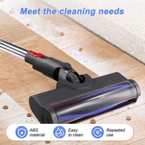 Tête De Brosse Électrique - Compatible Dyson V10 Slim V12 Slim - Détection Optique Poussière - Turbo Pour Sol Dur Et Moquette - 1 Pièce (1/5)
