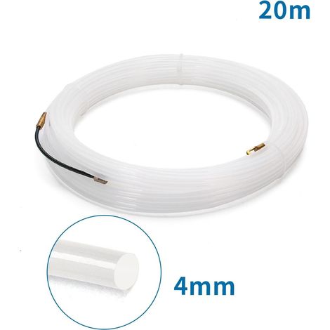 Aigostar Tiracavi Professionale Nylon PA 4mm x 20m per Elettricisti