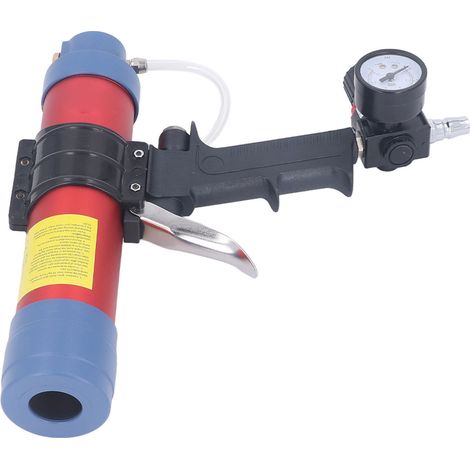 Pistolet à calfeutrer pneumatique de 310 ml avec manomètre, pour colle à verre.