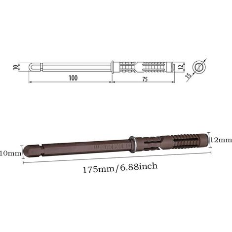 [6 Stück] Unsichtbare Wandhalterungen für 10x100 mm Wandregale - AquaForge