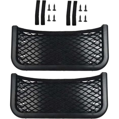 Red retráctil de dos piezas para coche: red universal para guardar teléfonos móviles y accesorios. (1/5)