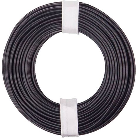 150-011 Fil de câblage 1 x 0.50 mm² noir 10 m S635602