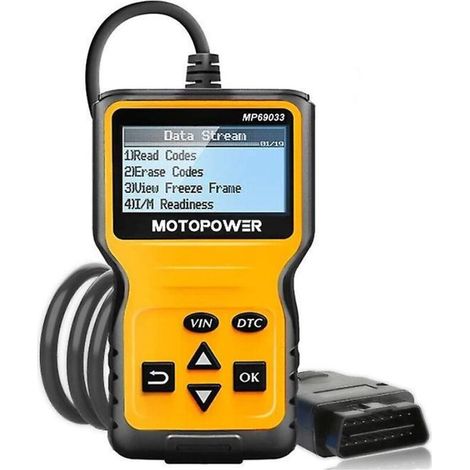 Lecteur de codes OBD-II MP69033 pour diagnostic des pannes moteur (sonde lambda). (1/5)