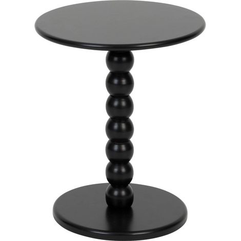 Mesa de centro negra Chamlo D38cm - Atmosphera créateur d'intérieur