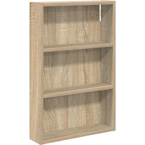Bathroom Wall Cabinet with Shelf Sonoma Oak 40 x 10 x 60.5 cm vidaXL