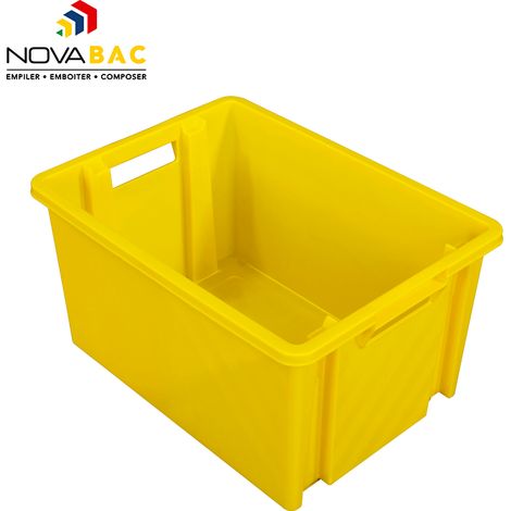 Boite de rangement Novabac 18L Jaune - 5201879 (1/5)