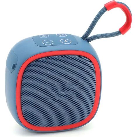 Altoparlante wireless, 9x9x5,3 cm, potenza di uscita 5W, blu, altoparlante audio, mini altoparlante Bluetooth, compatibile con smartphone/tablet/TV, ricarica tramite Type-C (1/5)