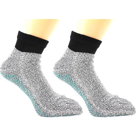 Gants résistants aux coupures, Chaussettes anti-coupure à orteils fendus Résistance aux coupures à 5 niveaux Protection pieds nus Anti-dérapant Camping en plein air Plage Chaussettes de randonnée rési (1/5)