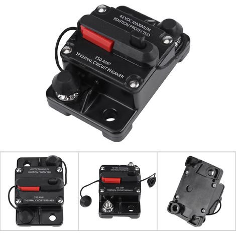 Disjoncteur manuel réarmable 250A pour autoradio 12V-42V, protection de circuit audio voiture (1/5)