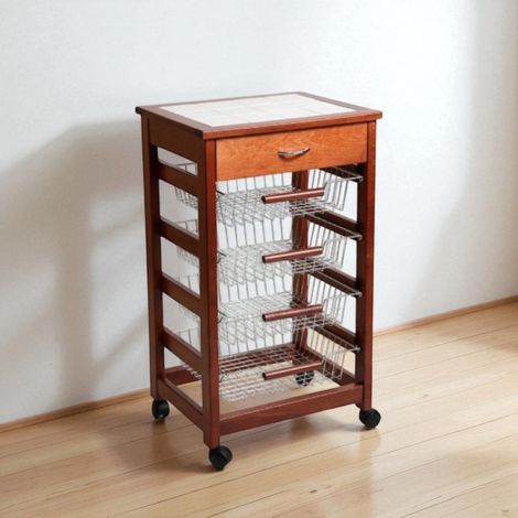 Carrello VESUVIO portafrutta senza base CILIEGIO (1/3)