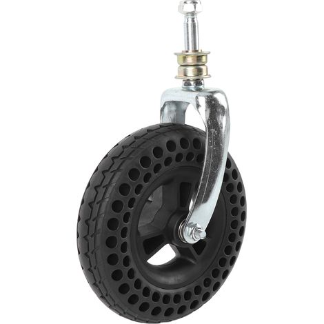 Roue pivotante 7 pouces en caoutchouc TPE alvéolée antidérapante, roue pleine de rechange pour chariot et véhicule, charge 75 kg (1/5)