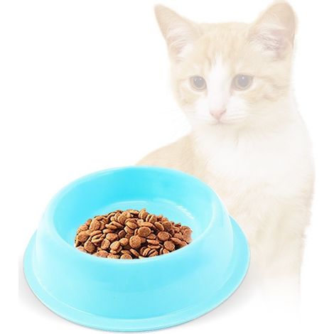 80500 Bac à litière et mangeoire pour chats 37x27x8,5H cm avec seau et écope  Couleur: Bleu