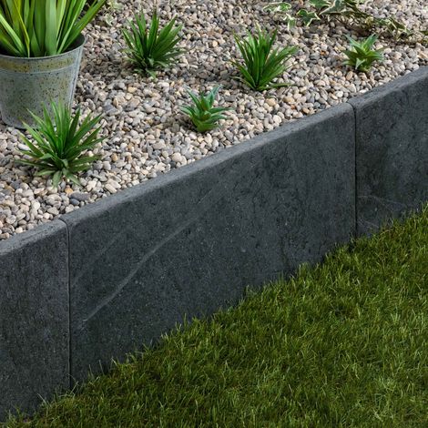 Bordure de jardin Ardoise Noire Vieillie 60x30x3 cm (à l'unité) - RO'MA NATURE