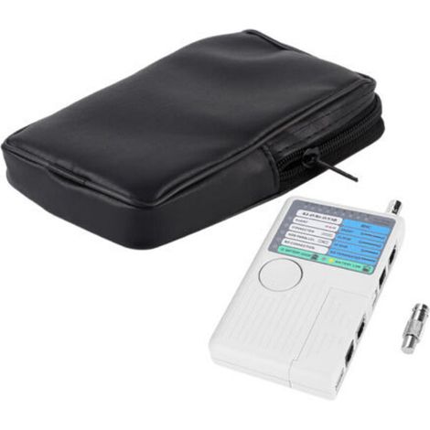 Testeur de câbles réseau LAN portable 4 en 1 avec télécommande RJ11, RJ45, USB et BNC pour câbles UTP et STP (1/5)