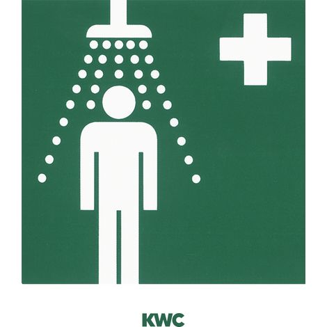 KWC AR Sicherheitszeichen, Notdusche,  Klebefolie
