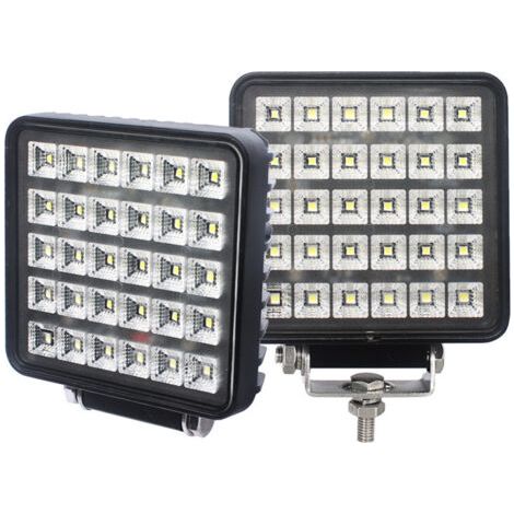 Phare de Travail LED 90W Carré Anti -interféron Lampe de travail étanche à haute luminosité für Voiture camions SUV, ATV, Lkw, offroad (1/5)