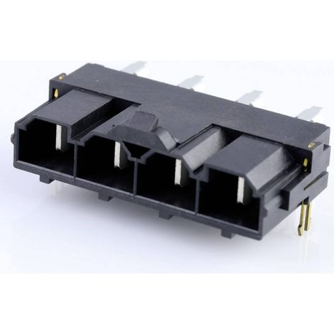 Connettore maschio da incasso (standard) Molex Totale poli 4 Passo: 10 mm 428204223 1 pz. Tubo