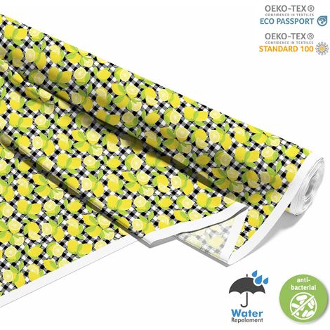 OUTDOOR DEKOSTOFFE OXFORD - Motiv Zitronenfrucht