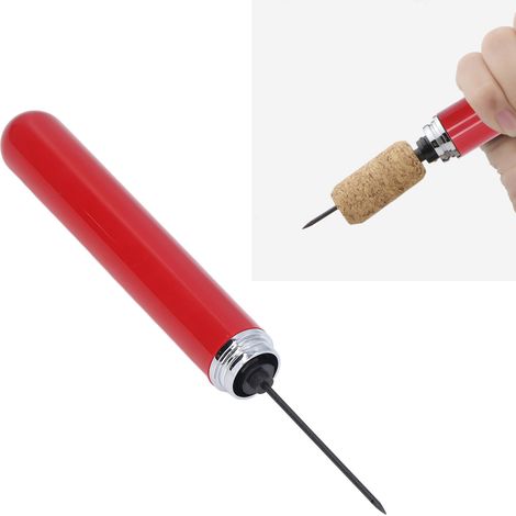 Tragbarer, stiftförmiger Korkenzieher mit Luftpumpe und Edelstahl-Nadelrohr für Zuhause und Partys – ABS und Edelstahl, 20,3 x 2,1 cm, 61 g (1/5)