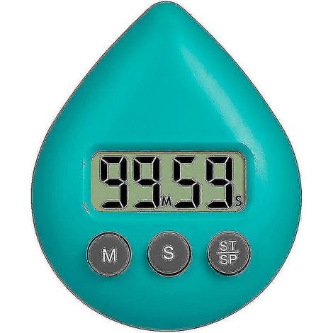 Minuteur de douche numérique étanche à économie d'énergie, cinq couleurs disponibles. Couleur : vert. (1/4)