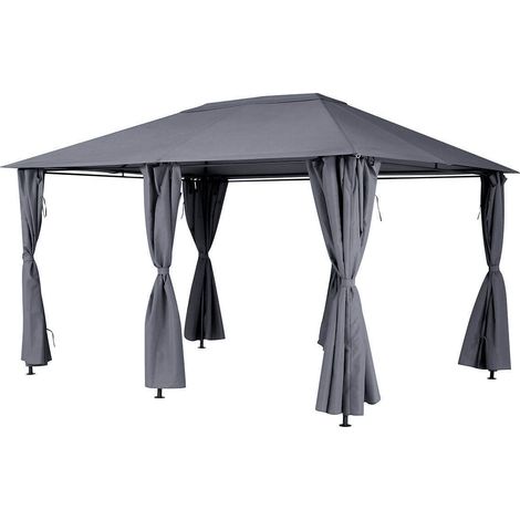 Tessuto per tende da sole in ardesia santorini 4x3m in poliestere - Hespéride (1/4)