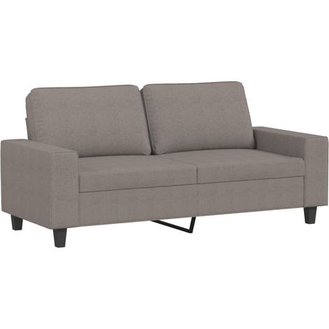Canapé à 2 places,Sofa pour Salon,Banquette Taupe 140 cm Tissu CFW333265 (1/5)