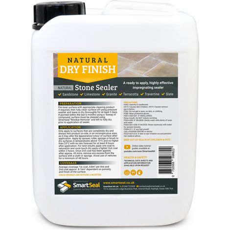 Sandstone/Natural Stone Sealer - Dry Finish - 5 Litre