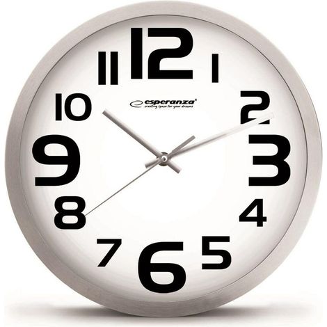 Esperanza EHC013W Horloge murale blanche et noire 250mm (1/3)