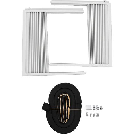 Panneaux latéraux AC de fenêtre réglables 5000BTU, bouchon de tirage universel résistant aux intempéries, 323x291mm (1/5)