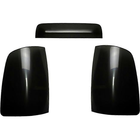 Set aus 3 Rücklicht- und Bremslichtabdeckungen, dekorativ getönt schwarz, für Dodge Ram 1500 2500 (2009-2018) (1/5)
