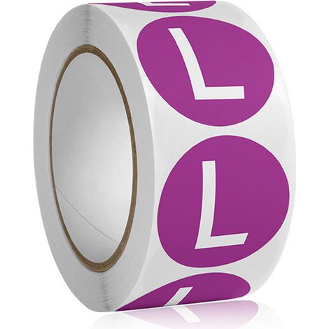 500 étiquettes autocollantes rondes Divers accessoire de portail, 2,5 cm, papier, vert et violet, pour vêtements (1/5)