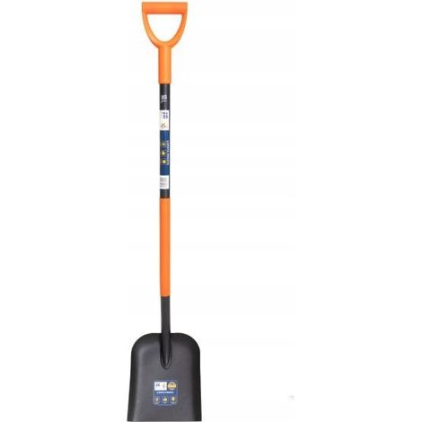 Pelle carrée droite en acier renforcé, pour le jardinage, 130 cm
