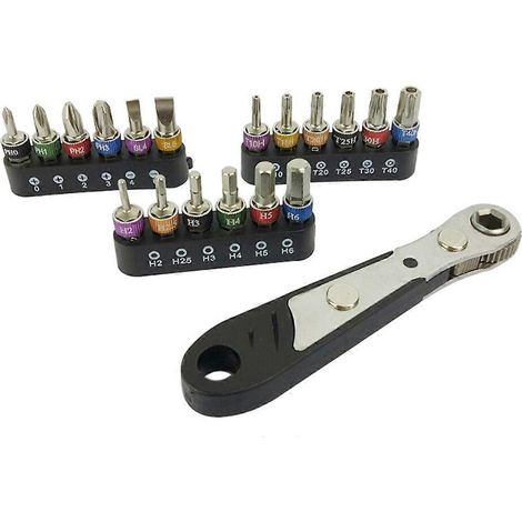 19-teiliges 1/4-Zoll-Ratschenschraubendreher-Bit-Set (1/5)