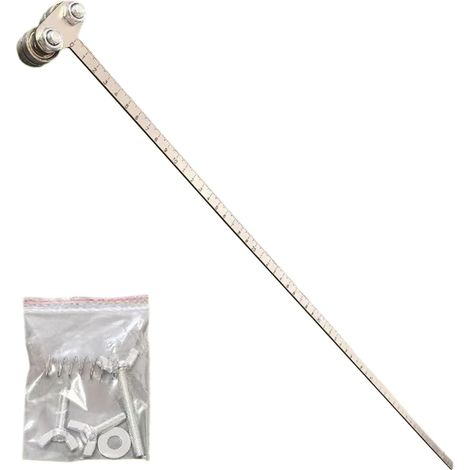 1 Guide De Positionnement, Aluminium 60cm, Système Réglage Précis, Pour Scie Circulaire, Menuiserie Bricolage