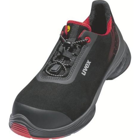 uvex Halbschuhe 1 G2 S3 schwarz rot Weite 14 Größe 51 (1/5)
