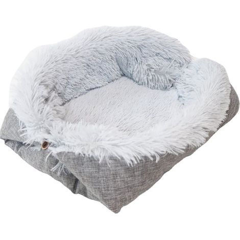 Tapis Pour Animaux - Tapis Doux En Peluche Pour Chien Et Chat - Idéal Pour Cage Ou Sol Intérieur/Extérieur - 61 x 51 cm - Blanc Ou Gris - 1 Pièce (1/5)