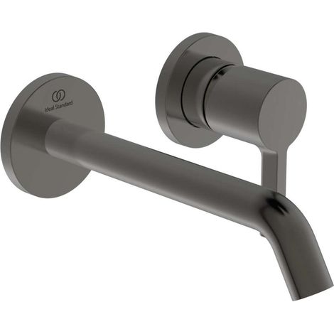 Miscelatore lavabo a parete JOY sporgenza 180 mm Rosone tondo magnetico grigio IDEAL STANDARD (1/4)