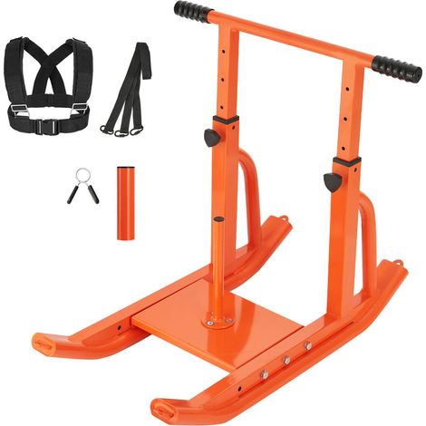 Traîneau de musculation, en acier, pour entraînement de force et vitesse, fitness, athlétisme, harnais professionnel (1/5)