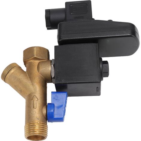 Vanne de purge électronique DN15 G1/2, pression de service 16 bar, laiton, silencieuse, automatique, pour compresseur d'air AC110V (1/5)